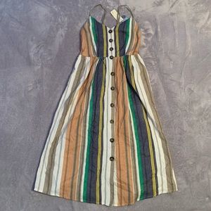 Japna striped button dress